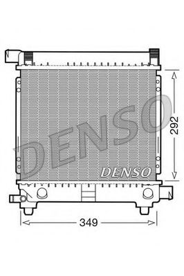 DENSO DRM17028 Радиатор охлаждения двигателя DENSO для MERCEDES-BENZ
