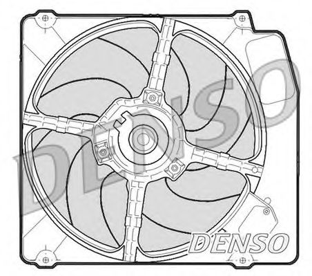 DENSO DER01203 Вентилятор системы охлаждения двигателя DENSO 