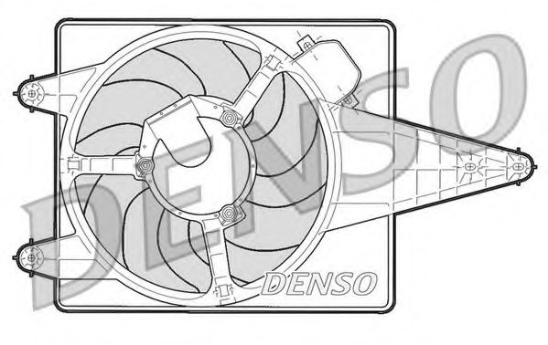 DENSO DER01204 Вентилятор системы охлаждения двигателя DENSO 