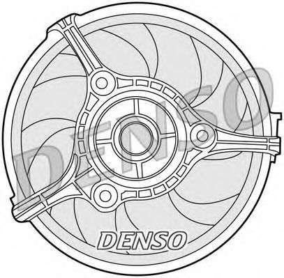 DENSO DER02002 Вентилятор системы охлаждения двигателя DENSO 