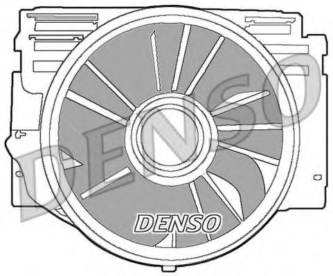 DENSO DER05007 Вентилятор системы охлаждения двигателя DENSO 