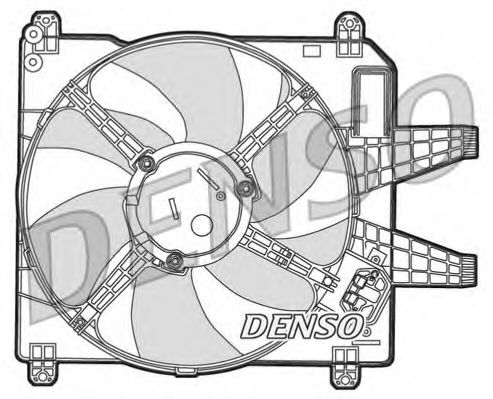 DENSO DER09004 Вентилятор системы охлаждения двигателя для FIAT BRAVA