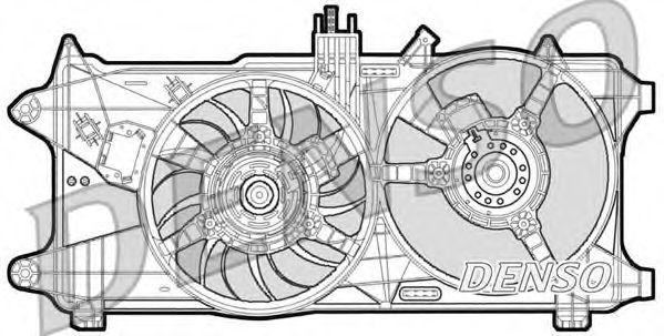DENSO DER09026 Вентилятор системы охлаждения двигателя для FIAT