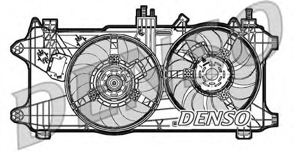 DENSO DER09027 Вентилятор системы охлаждения двигателя для FIAT
