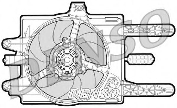 DENSO DER09030 Вентилятор системы охлаждения двигателя для LANCIA