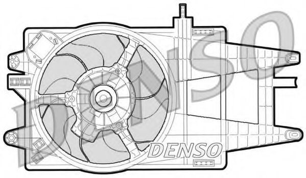 DENSO DER09032 Вентилятор системы охлаждения двигателя для LANCIA