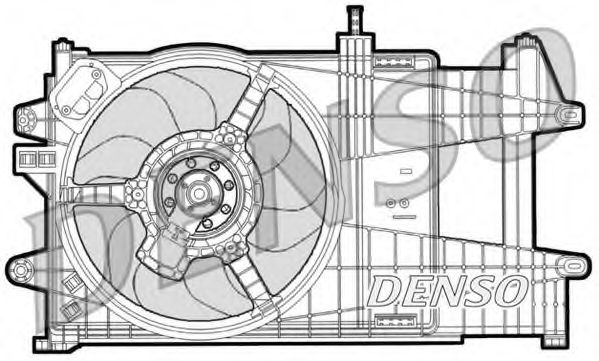 DENSO DER09039 Вентилятор системы охлаждения двигателя для LANCIA