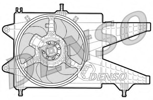 DENSO DER09041 Вентилятор системы охлаждения двигателя для LANCIA