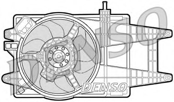 DENSO DER09042 Вентилятор системы охлаждения двигателя для LANCIA