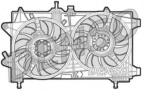 DENSO DER09043 Вентилятор системы охлаждения двигателя для LANCIA