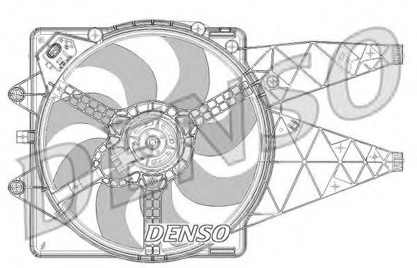 DENSO DER09094 Вентилятор системы охлаждения двигателя для ABARTH