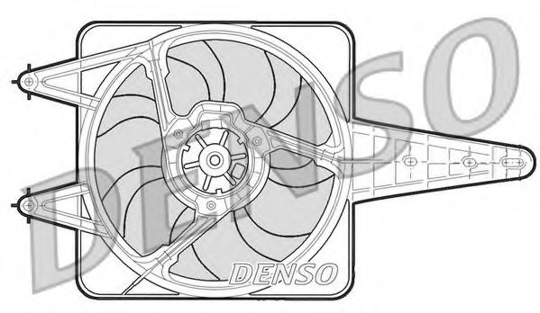 DENSO DER13203 Вентилятор системы охлаждения двигателя для LANCIA