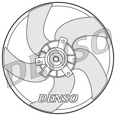 DENSO DER21011 Вентилятор системы охлаждения двигателя для PEUGEOT