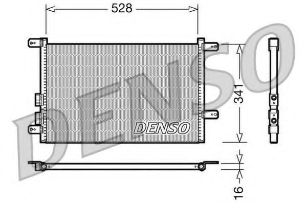 DENSO DCN01003 Радиатор кондиционера DENSO 