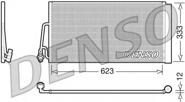 DENSO DCN05102 Радиатор кондиционера для MINI