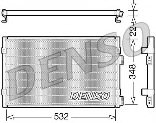 DENSO DCN06002 Радиатор кондиционера для CHRYSLER