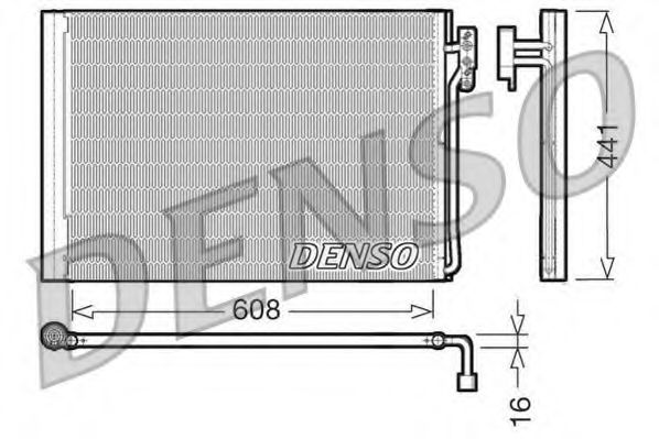 DENSO DCN14001 Радиатор кондиционера для LAND ROVER