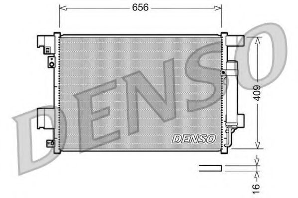 DENSO DCN21001 Радиатор кондиционера для MITSUBISHI