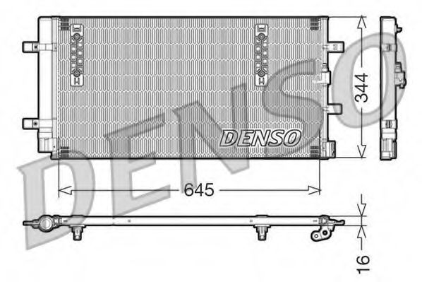 DENSO DCN32060 Радиатор кондиционера для LAND ROVER