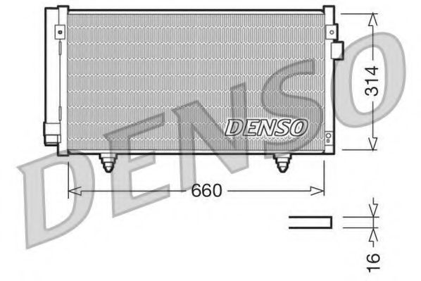 DENSO DCN36003 Радиатор кондиционера для SUBARU