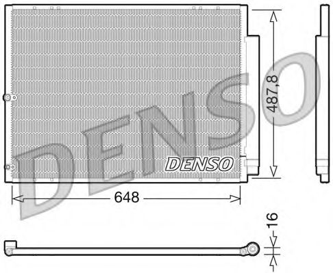 DENSO DCN51001 Радиатор кондиционера для LEXUS