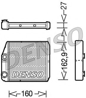 DENSO DRR09035 Радиатор печки для FIAT