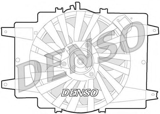 DENSO DER01008 Вентилятор системы охлаждения двигателя DENSO 
