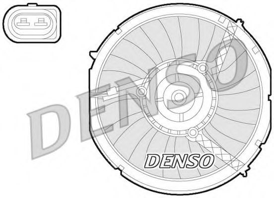 DENSO DER02003 Вентилятор системы охлаждения двигателя DENSO 