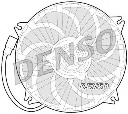 DENSO DER07007 Вентилятор системы охлаждения двигателя DENSO 
