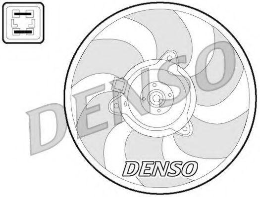 DENSO DER07008 Вентилятор системы охлаждения двигателя DENSO 