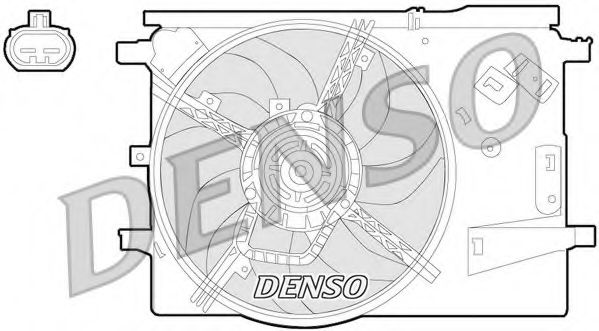 DENSO DER09053 Вентилятор системы охлаждения двигателя для FIAT
