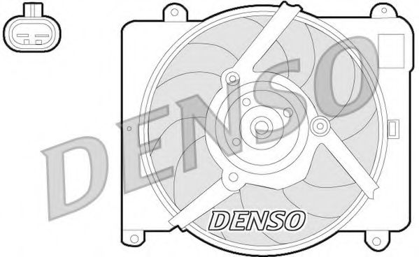 DENSO DER09054 Вентилятор системы охлаждения двигателя для LANCIA