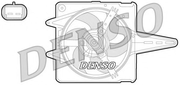 DENSO DER09056 Вентилятор системы охлаждения двигателя для FIAT BRAVA