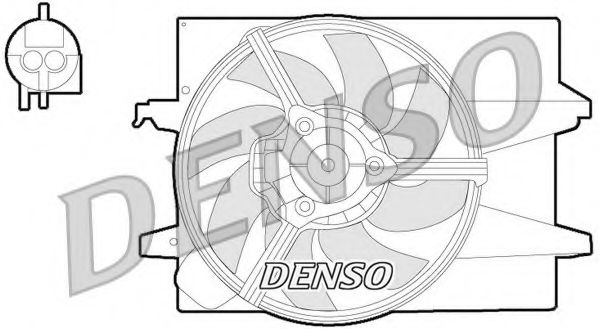 DENSO DER10004 Вентилятор системы охлаждения двигателя для FORD