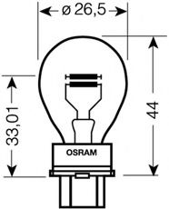 OSRAM 3157 Лампа ближнего света для DODGE