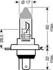 OSRAM 64193ULT01B Лампа ближнего света для MITSUBISHI SANTAMO