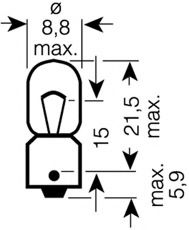 OSRAM 3893 Лампа ближнего света для CHRYSLER