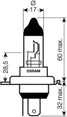 OSRAM 64185 Лампа ближнего света для YAMAHA MOTORCYCLES