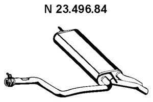 EBERSPÄCHER 2349684 Глушитель выхлопных газов конечный EBERSPÄCHER 2349684 Глушитель выхлопных газов конечный