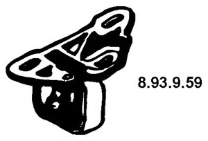 EBERSPÄCHER 893959 Кронштейн, глушитель EBERSPÄCHER 893959 Кронштейн, глушитель