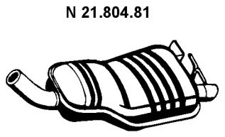 EBERSPÄCHER 2180481 Глушитель выхлопных газов для BMW X3