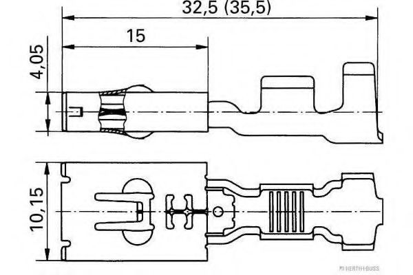HERTH+BUSS ELPARTS 50253261088 Соединительный элемент 