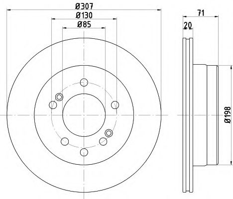 MINTEX MDC2635 Тормозные диски для SSANGYONG TURISMO