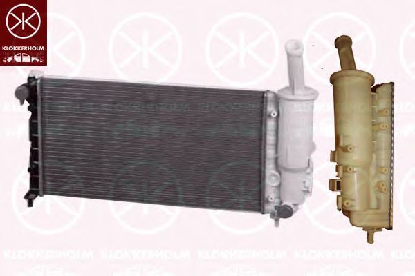 KLOKKERHOLM 2023302275 Радиатор охлаждения двигателя KLOKKERHOLM для FIAT