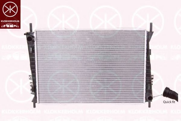 KLOKKERHOLM 3215302037 Радиатор охлаждения двигателя для JAGUAR X-TYPE
