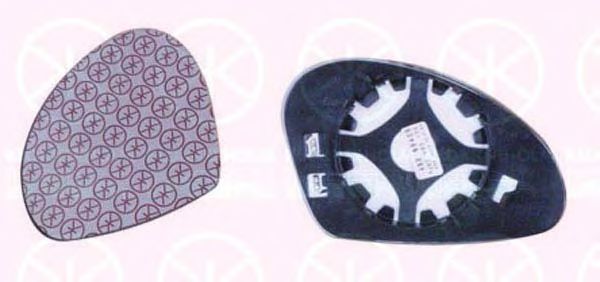 KLOKKERHOLM 66091067 Зеркальное стекло,  наружное зеркало  для SEAT ALTEA XL (5P5, 5P8) 2.0 TFSI 4x4