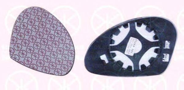 KLOKKERHOLM 66091068 Зеркальное стекло,  наружное зеркало  для SEAT ALTEA XL (5P5, 5P8) 2.0 TFSI 4x4