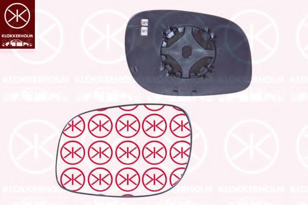 64251063 KLOKKERHOLM Зеркальное стекло, наружное зеркало 64251063 KLOKKERHOLM Зеркальное стекло, наружное зеркало