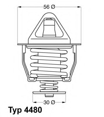 WAHLER 448082D Термостат для TOYOTA COROLLA VERSO