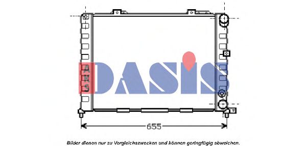 AKS DASIS 010150N Радиатор охлаждения двигателя для ALFA ROMEO